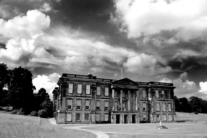 Photograph of Calke Abbey black and white