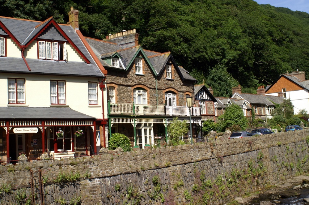 Old houses between the new.