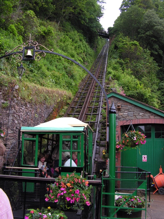 The cliff railway.