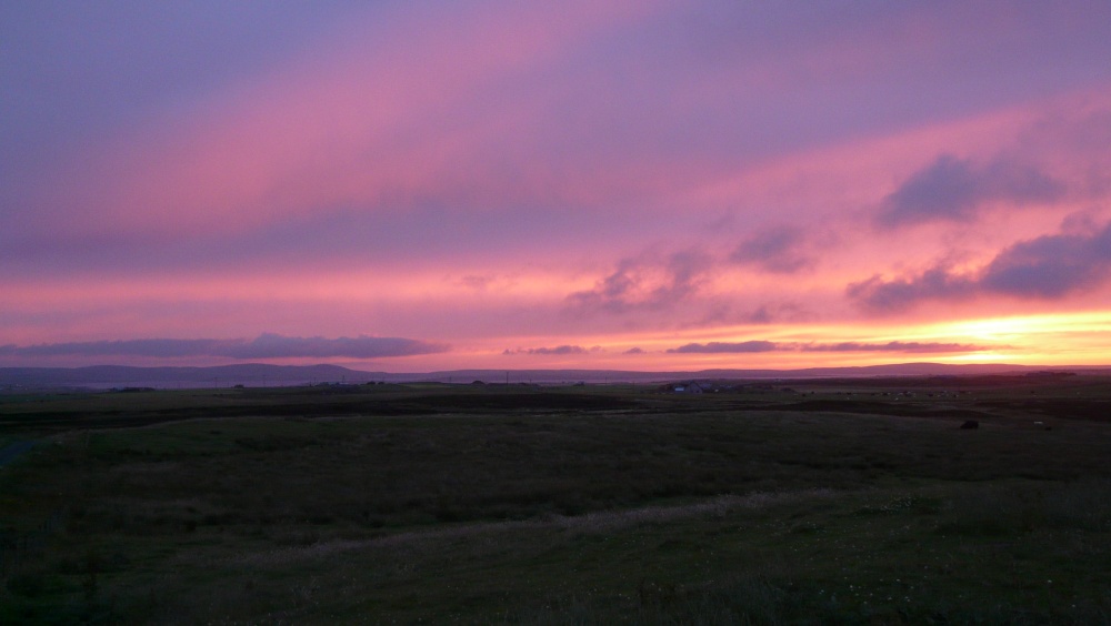 Photograph of Sunset In Stenness, Orkney