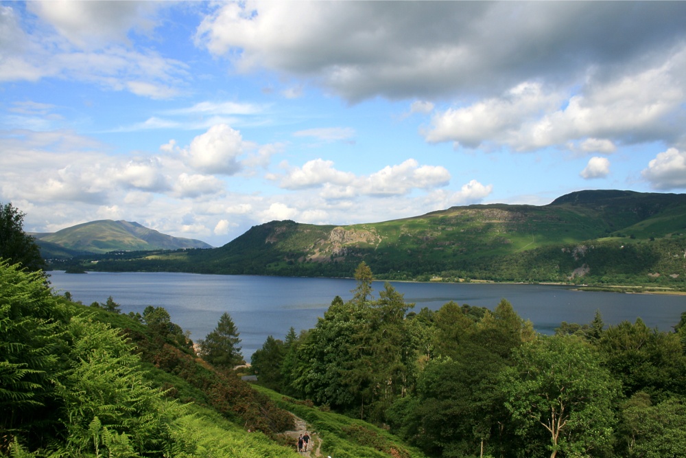 Derwentwater from the west bank.