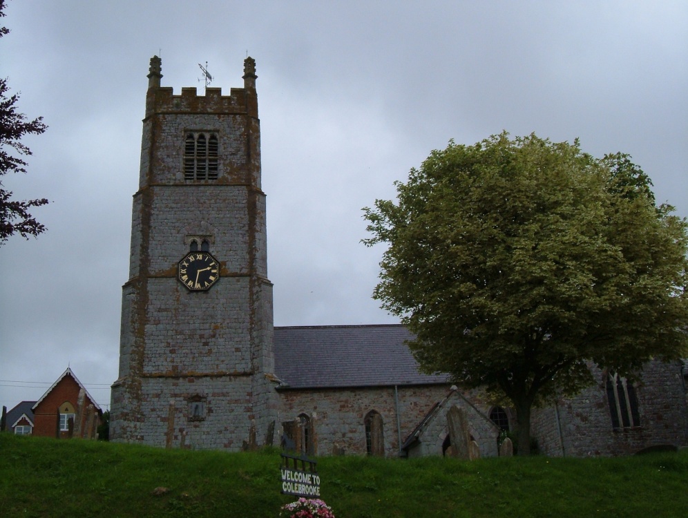 Colebrooke Church on a wet August day