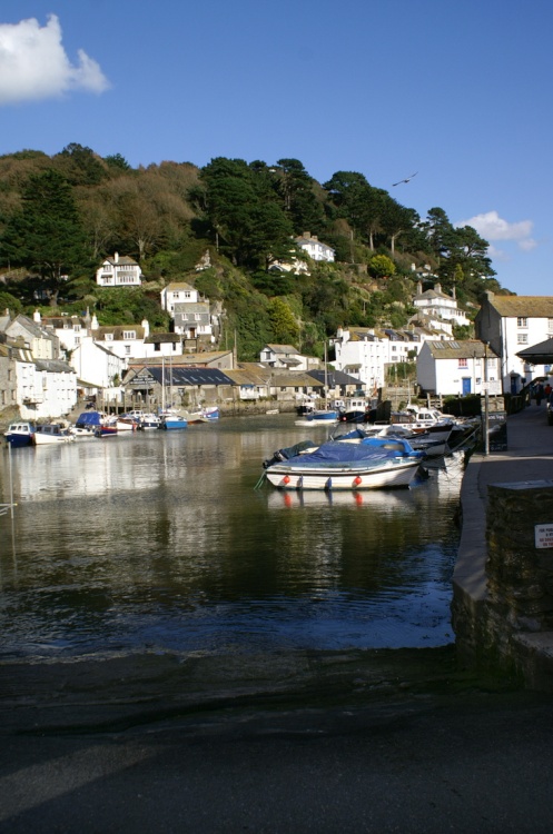 The inner harbour when the tide is in.