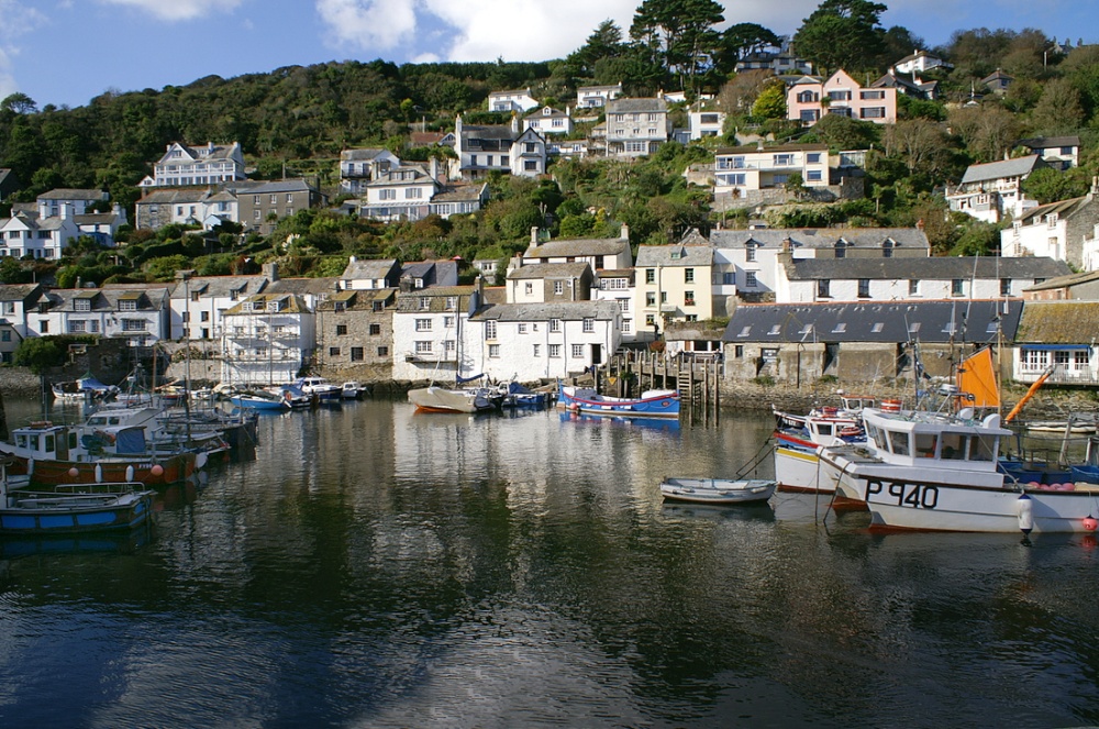 Photograph of The harbour from the sea wall.