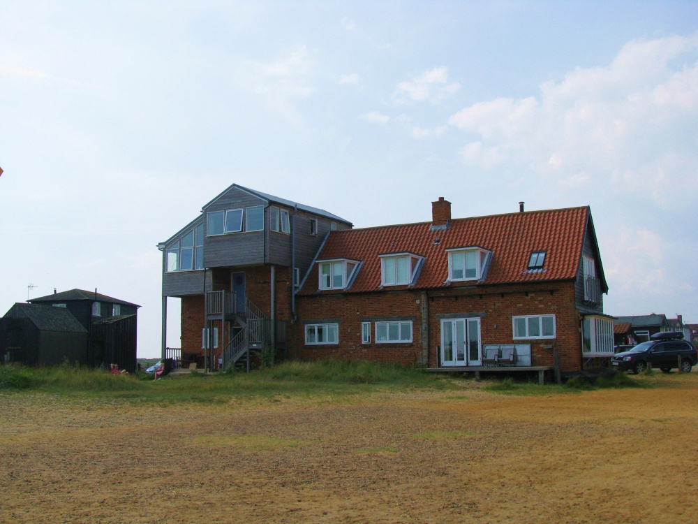 Buildings by the river.
