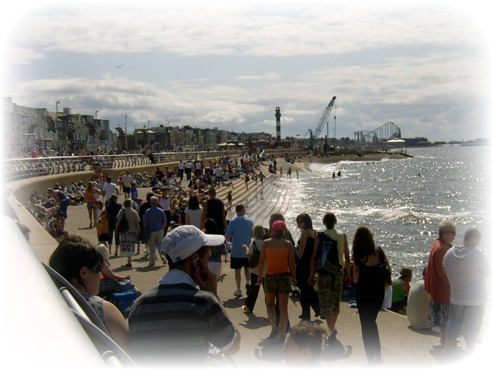 High tide at Blackpool
