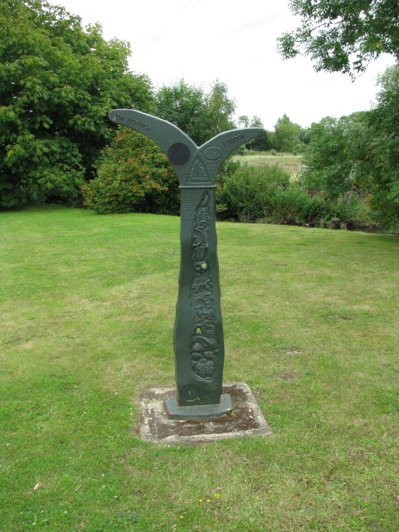 Rockland St. Mary road mileage signpost