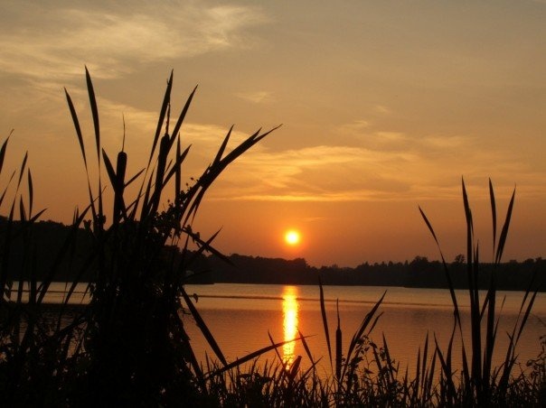 Photograph of Sunset over Virginia Water Lake