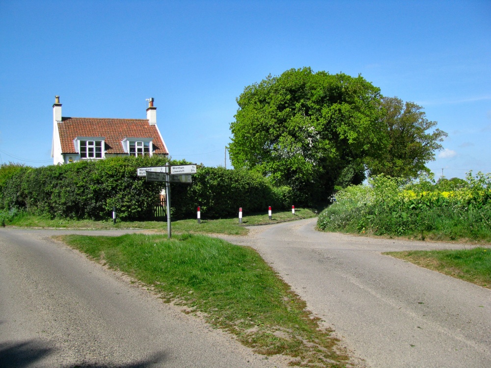 Crossroads in this tiny village