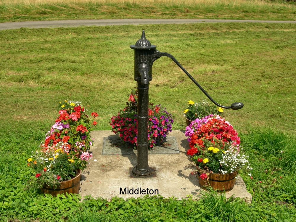 Old village water pump on Middleton Moor