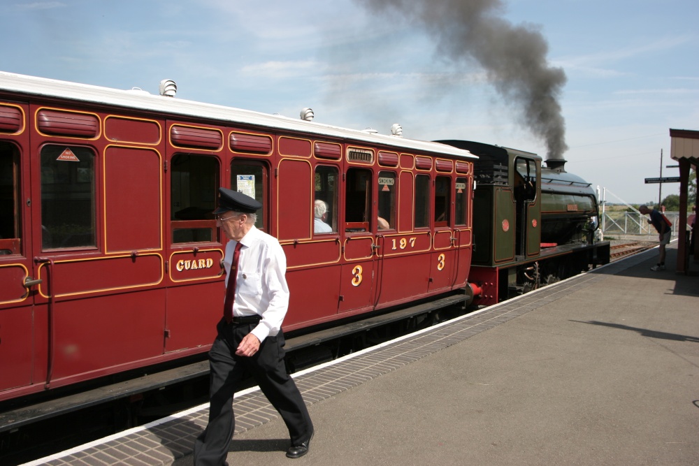 Steam Train about to leave Bodiam Station