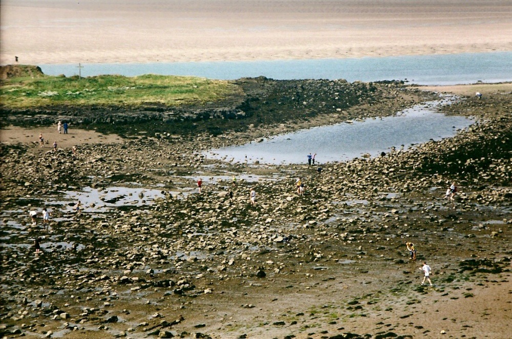 Low tide at Lindisfarne.