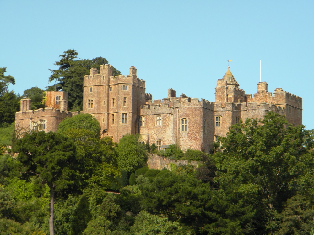 Dunster Castle from Dunster showground Aug 09