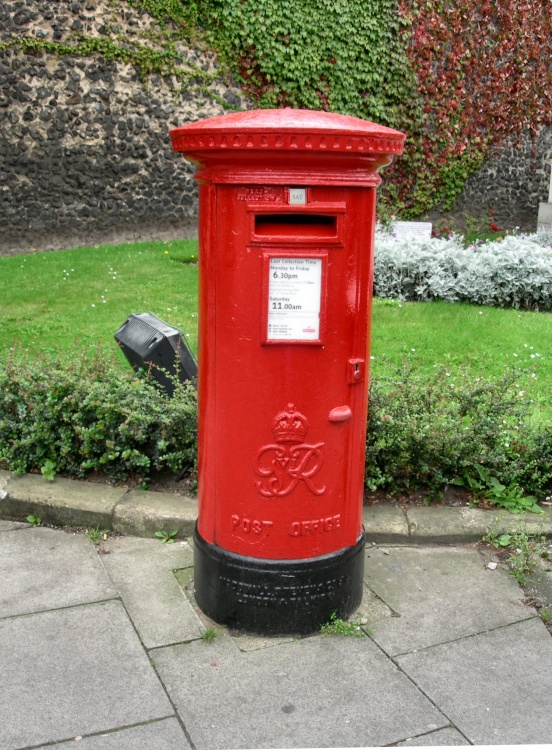 A G R Postbox outside the Cathedral