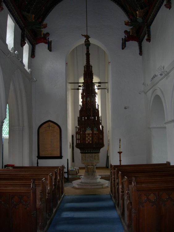 Huntingfield Church Font