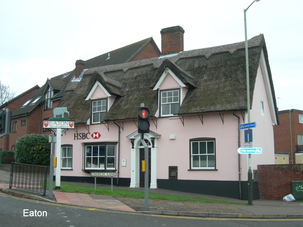 Eaton Bank, previously a thatched cottage residence