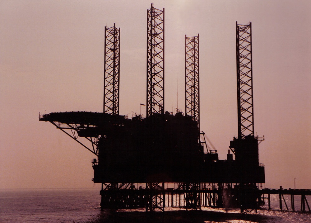 A gas drilling rig I think.