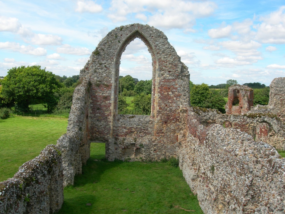 The old refectory at Leiston Abbey
