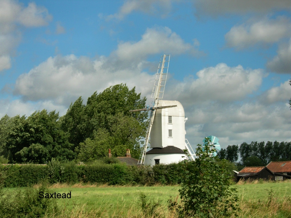 Photograph of A different view of Saxtead Mill