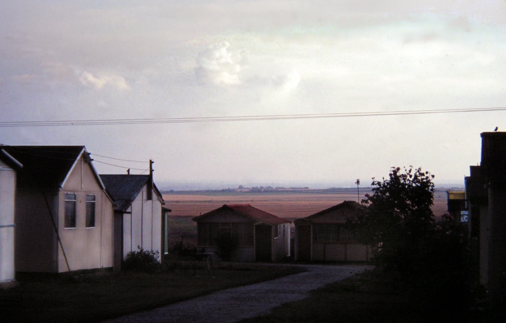 The old holiday site at sunset.