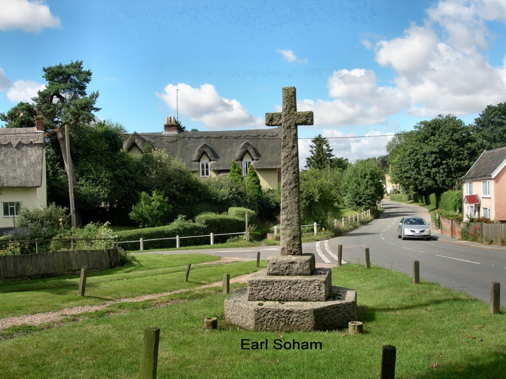 Earl Soham, War Memorial in centre of Village