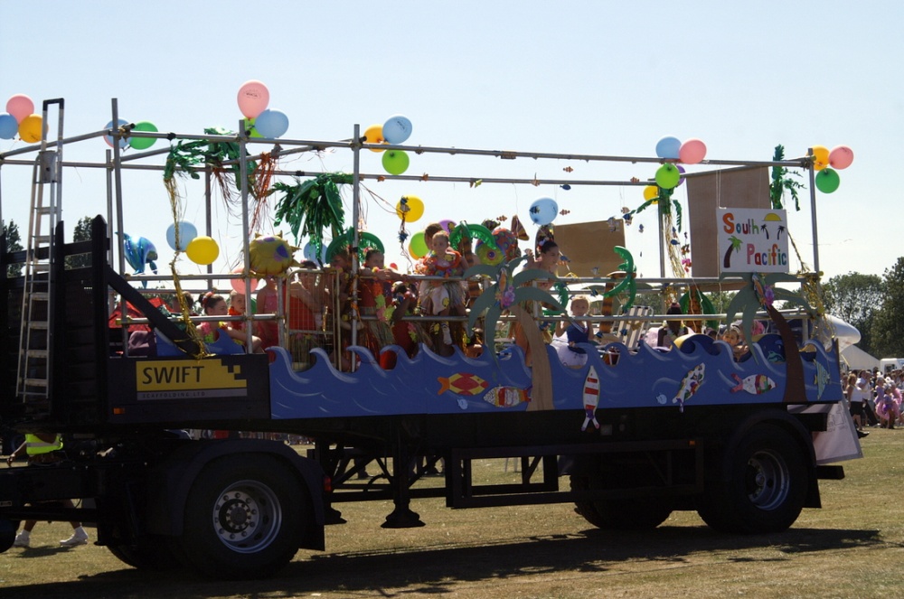 The theme for the floats was Musicals.