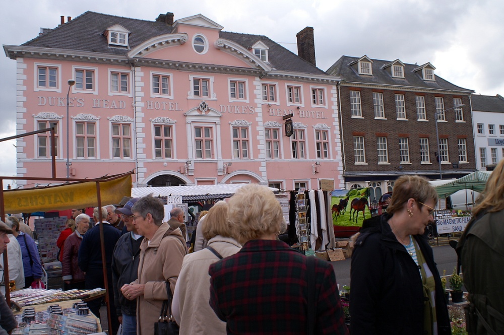 Buildings near the market.