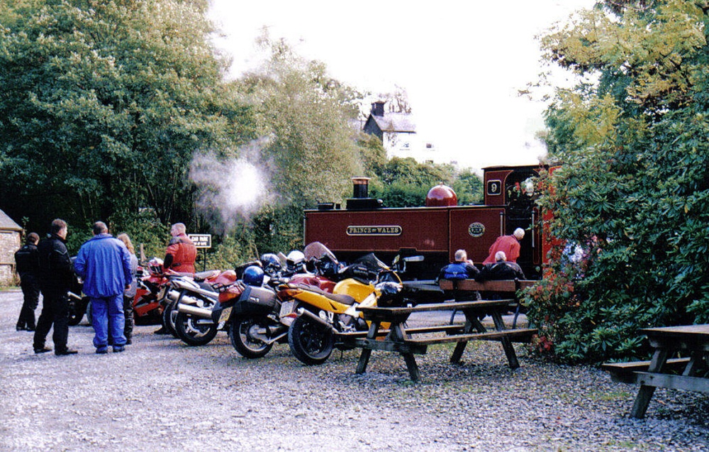 Photograph of Not only Bikers, but railway enthusiasts.
