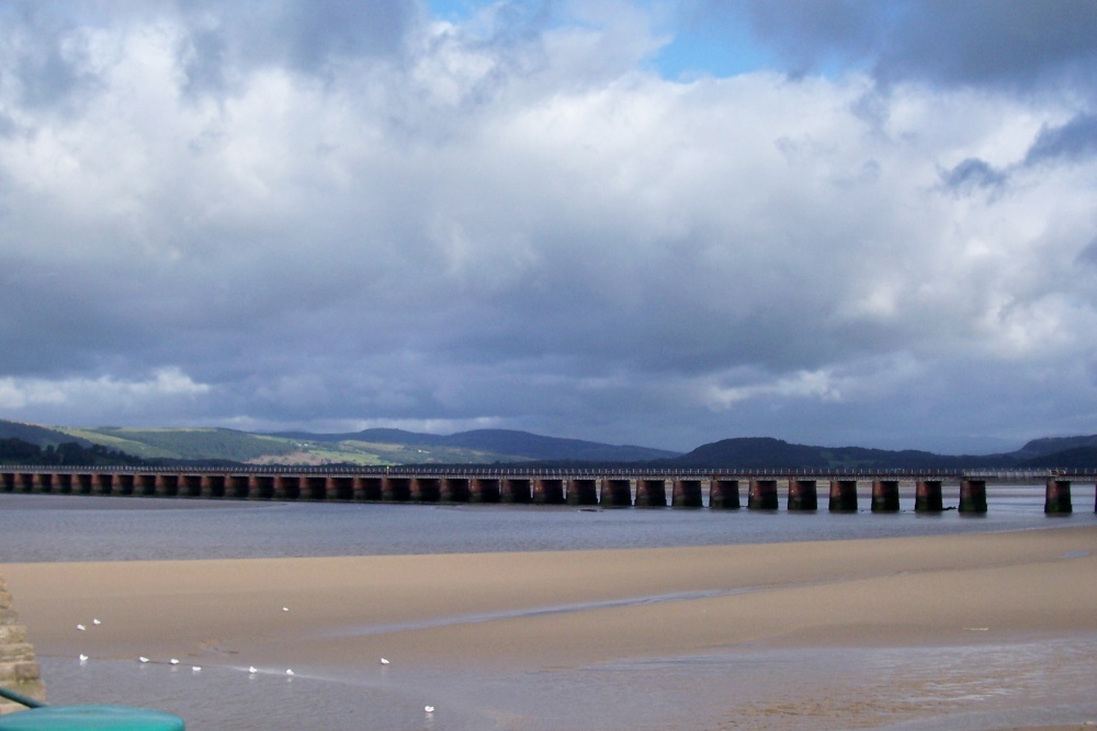 The Arnside railway bridge