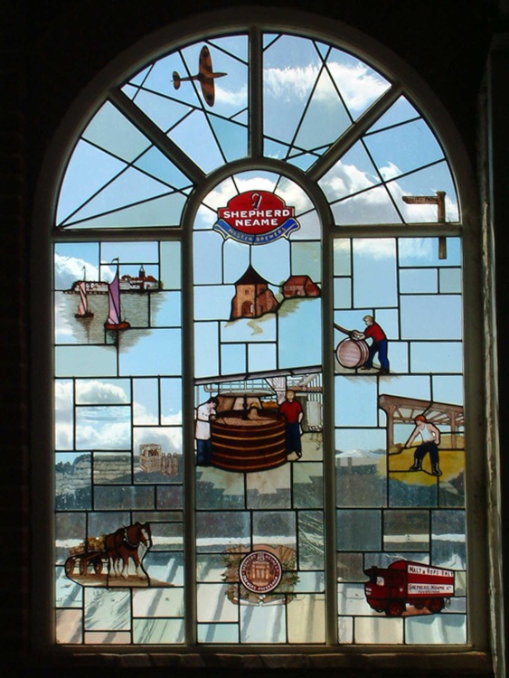 Shepherd Neame window