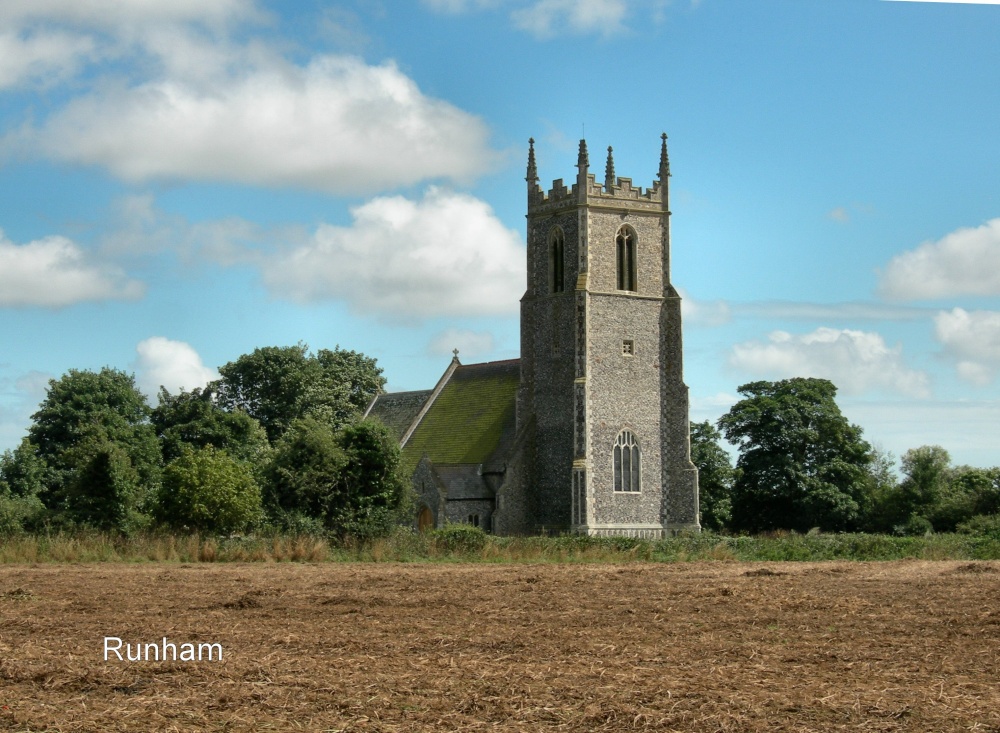 Photograph of Runham Church and Tower