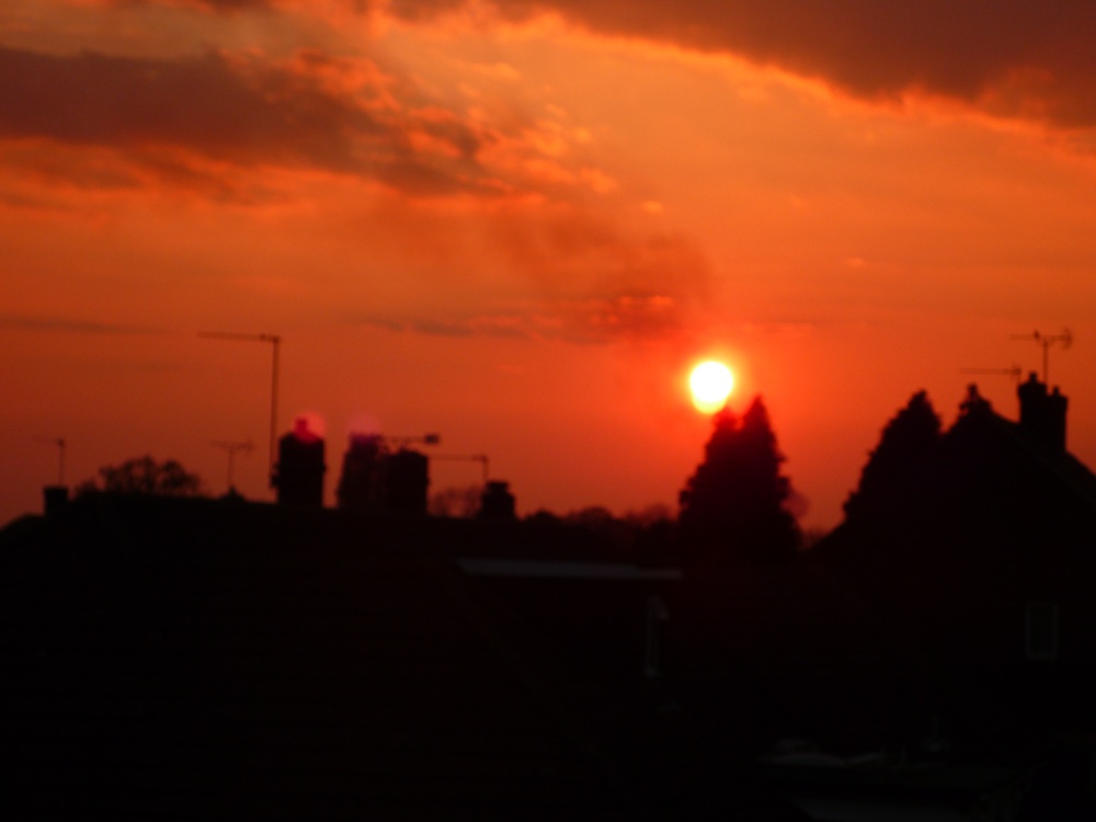Photograph of Sunset over Bishopstoke