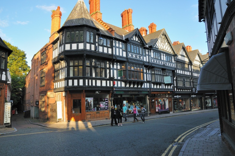 Shops on Wertsburgh Street near Chester - August 2009