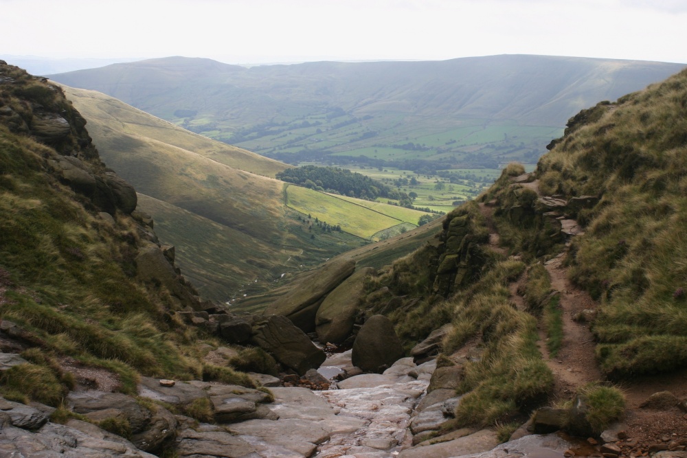 Photograph of Crowden Brook from Kinder