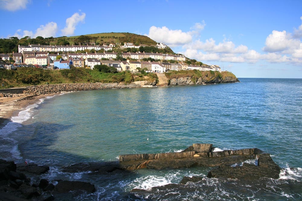 Photograph of New Quay from the Harbour