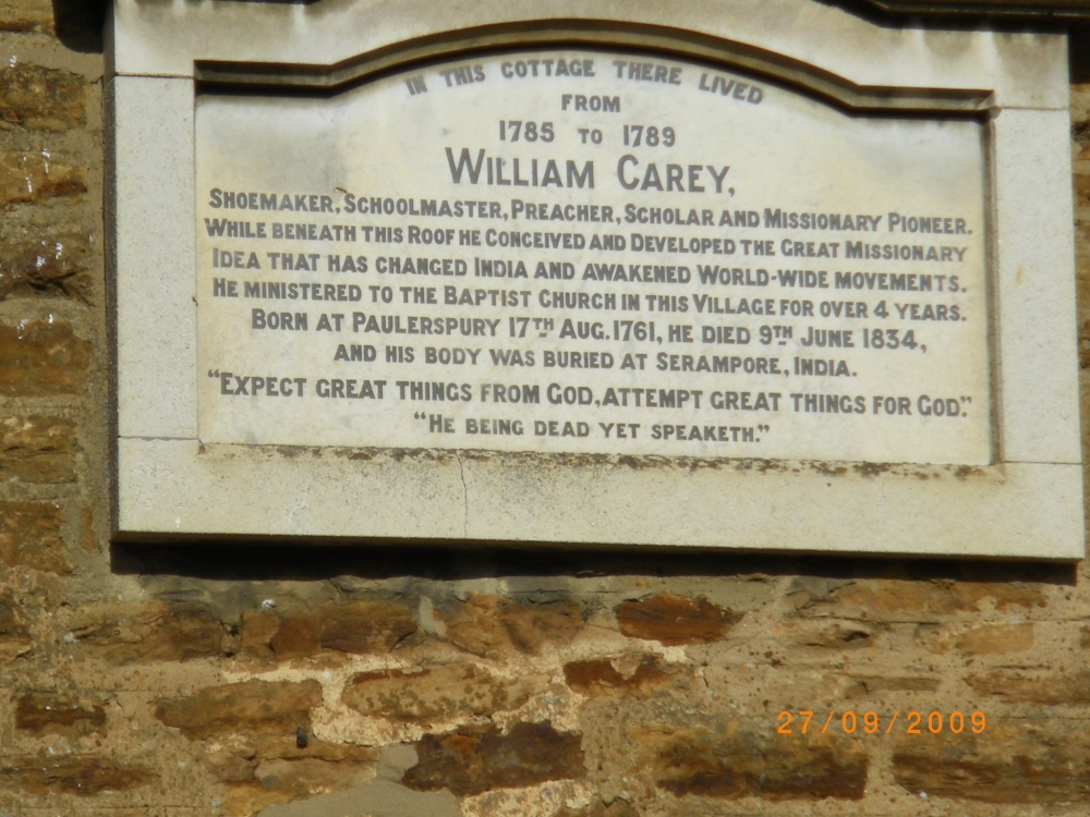 Formerly William Carey's home