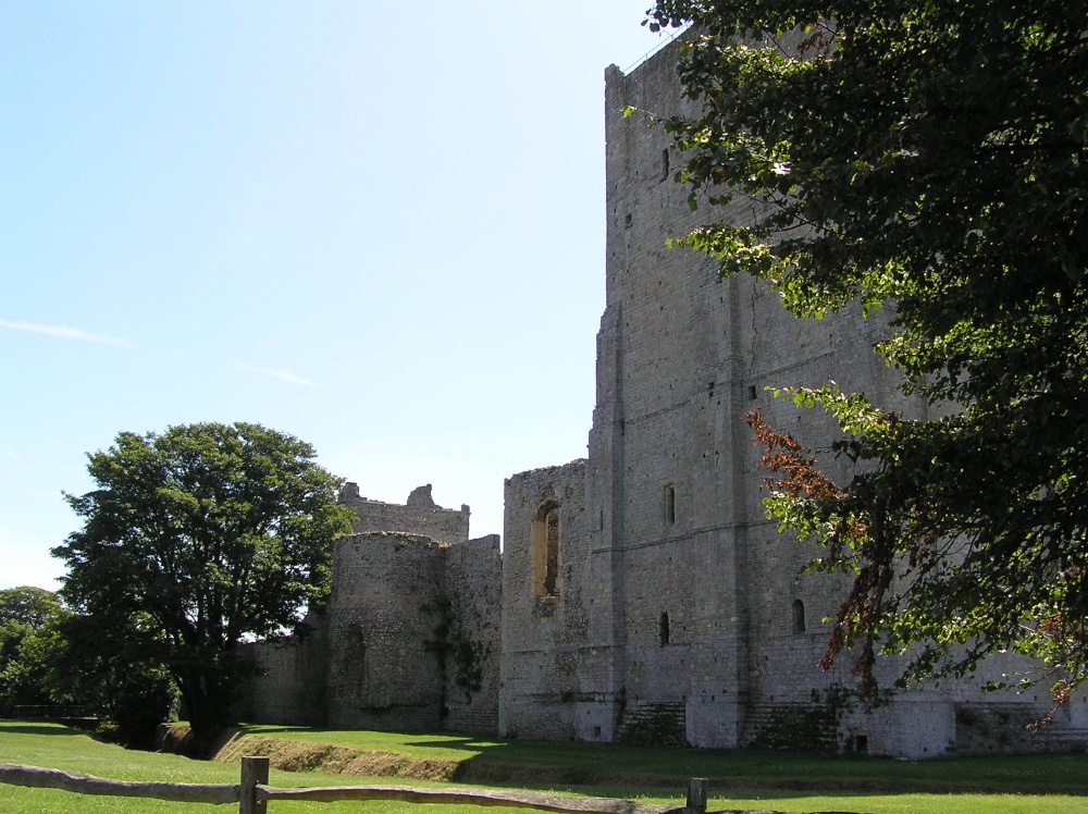 Portchester Castle in Portsmouth Harbour
