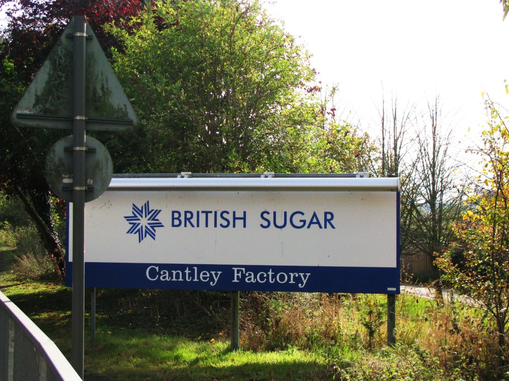 Photograph of Sugar Factory Sign.