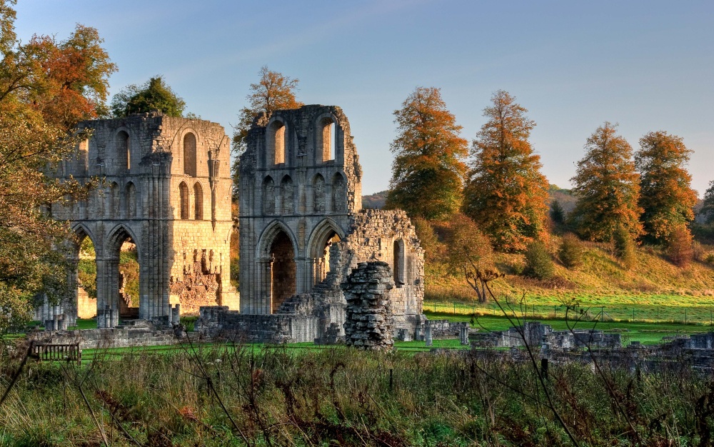 Photograph of Roche Abbey in October