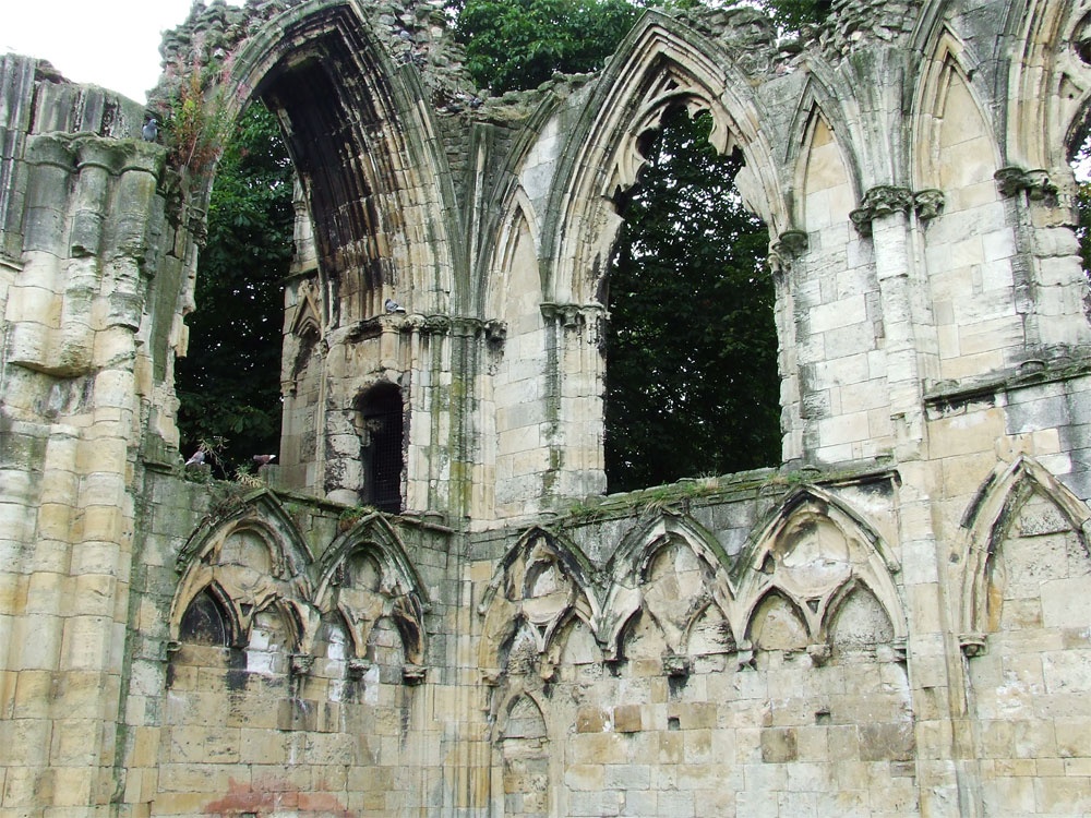 The ruins of St Mary's Abbey