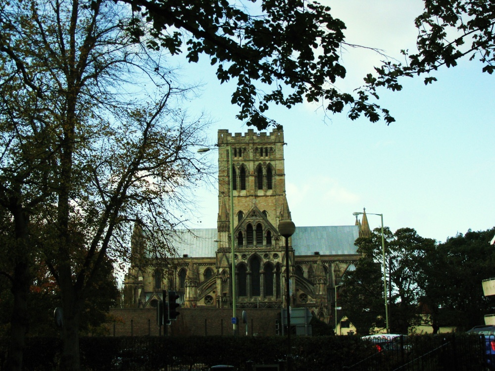 Church seen from Chapelfield Gardens