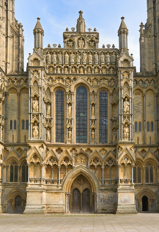 Facade of Wells Cathedral