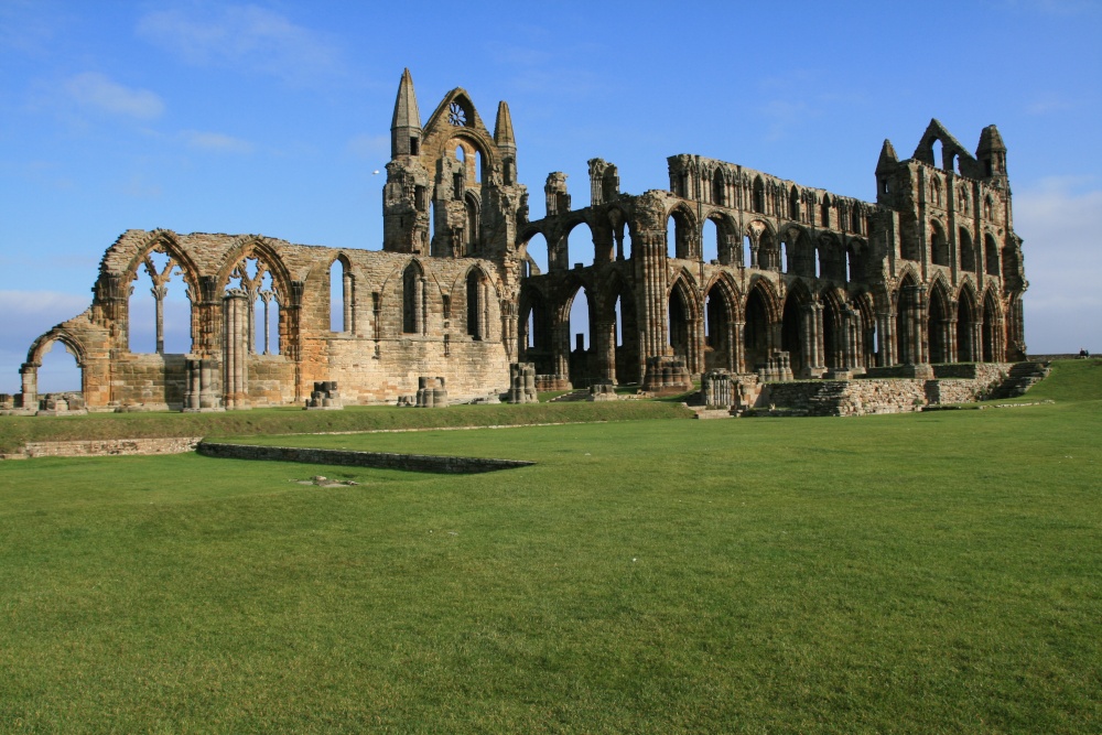 A view of the Abbey from the visitors centre