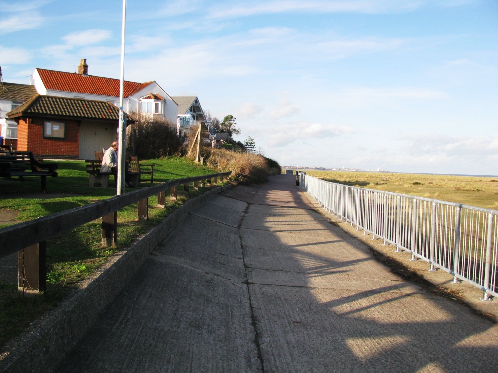 Walk along the beach leading into Lowestoft