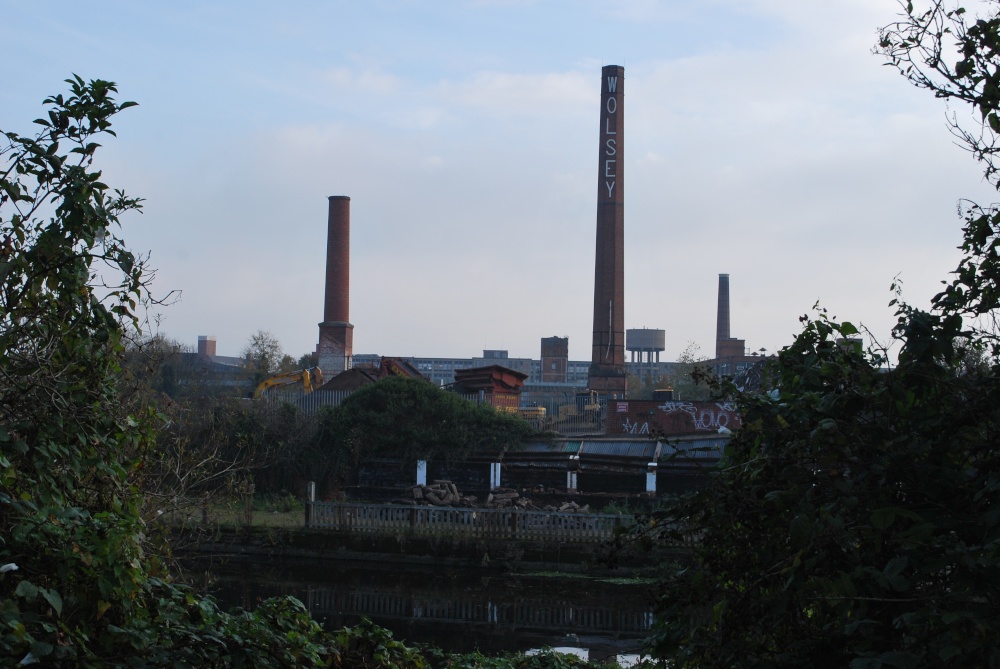 Derelict factories by the River Soar