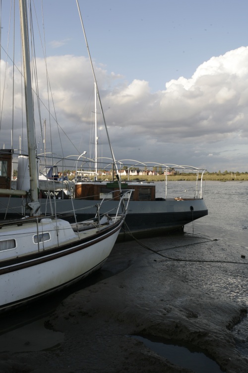 Barges on river Blackwater, Maldon, Essex