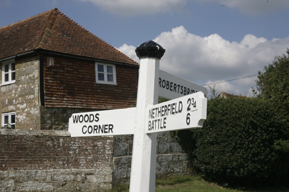 Village signpost