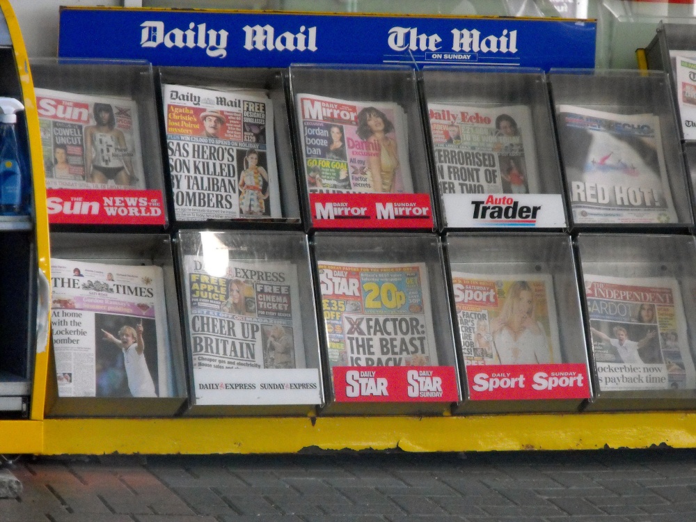 Newspapers stand