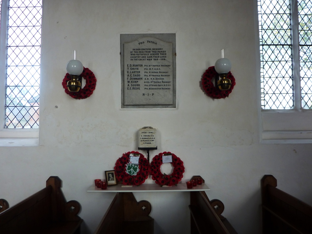 Photograph of Memorial in the Church.