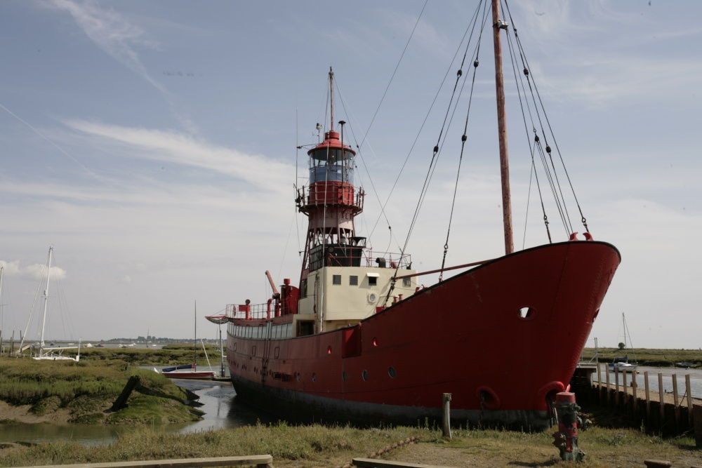 Photograph of Red  lighthouse boat